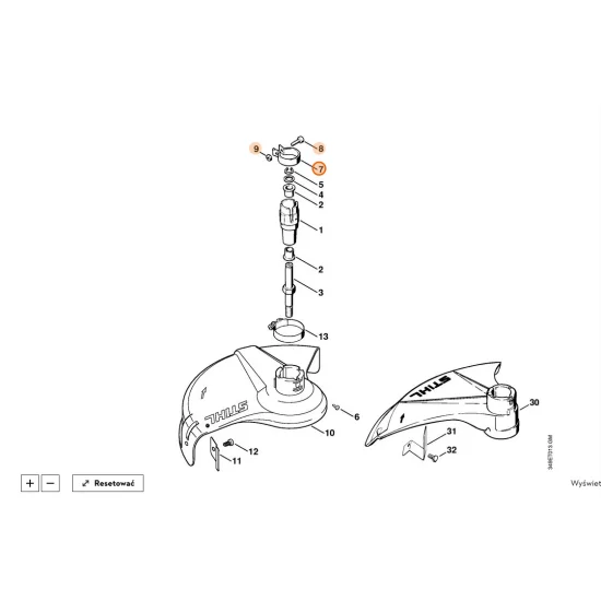 STIHL  Obejma zaciskowa 4130 710 6701